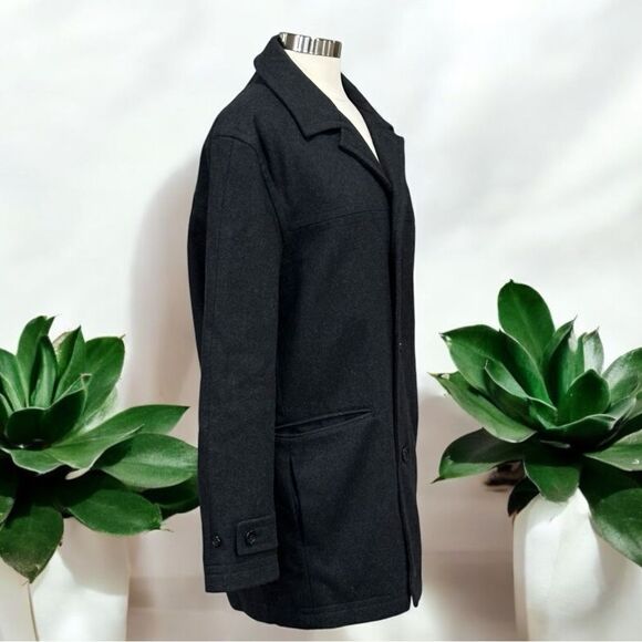 LONDON FOG Men’s Wool Blend Classic Single Breasted Coat in the Size Medium - Picture 2 of 16